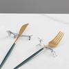 1/3/4PCS Cutlery Bracket Dog Deer Chopsticks Holder Zinc Alloy Chopsticks Rest Dinner Table Supplies Home Kitchen Accessories