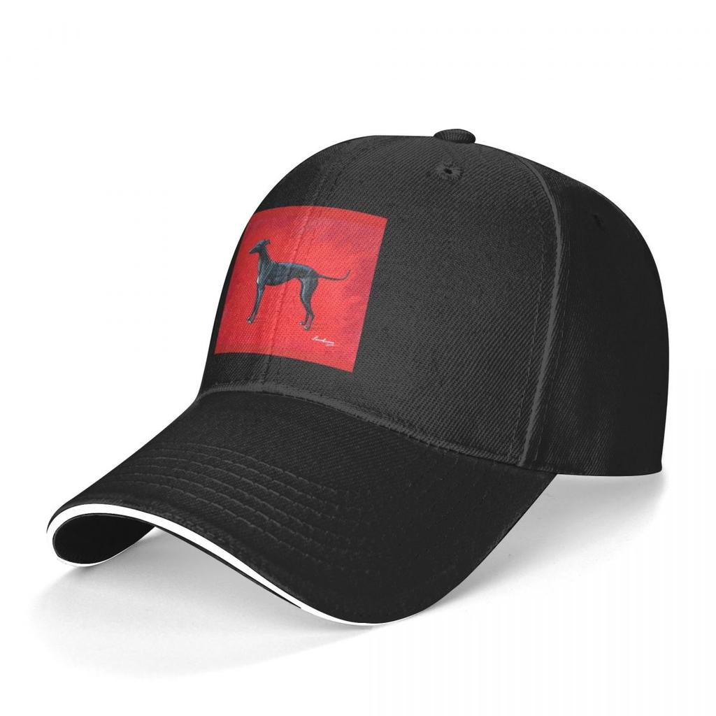 Greyhound Baseball Cap Black Greyhound Girls Polyester Printed Baseball Hat Funny Sports Fashion Cap