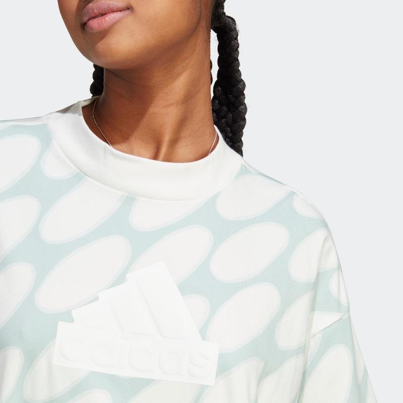 adidas X Marimekko Co-Branded Logo Print Casual Sports Short Sleeve T-Shirt Women Tops White HR8174