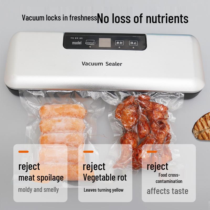2026 Portable Food-Grade Vacuum Sealer for Kitchen Preservation