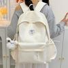 Schoolbag1011 New Backpack for Middle School Girls, Korean Style Ins Simple Large Capacity Backpack with a Unique Design