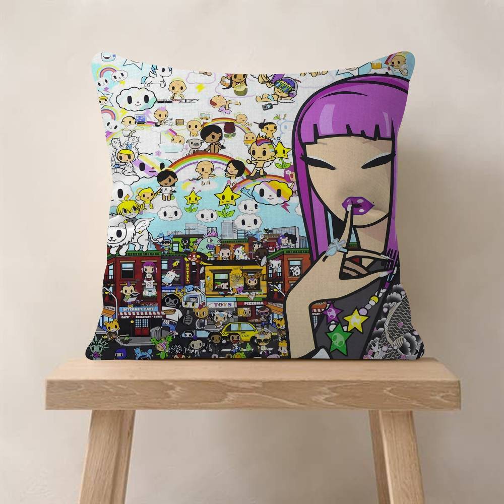Cartoon Art Kawaii TownTokidokiinside Pillow Anime Pillow Sofa Bed Head Pillow Cover Cushion Cover Fashion