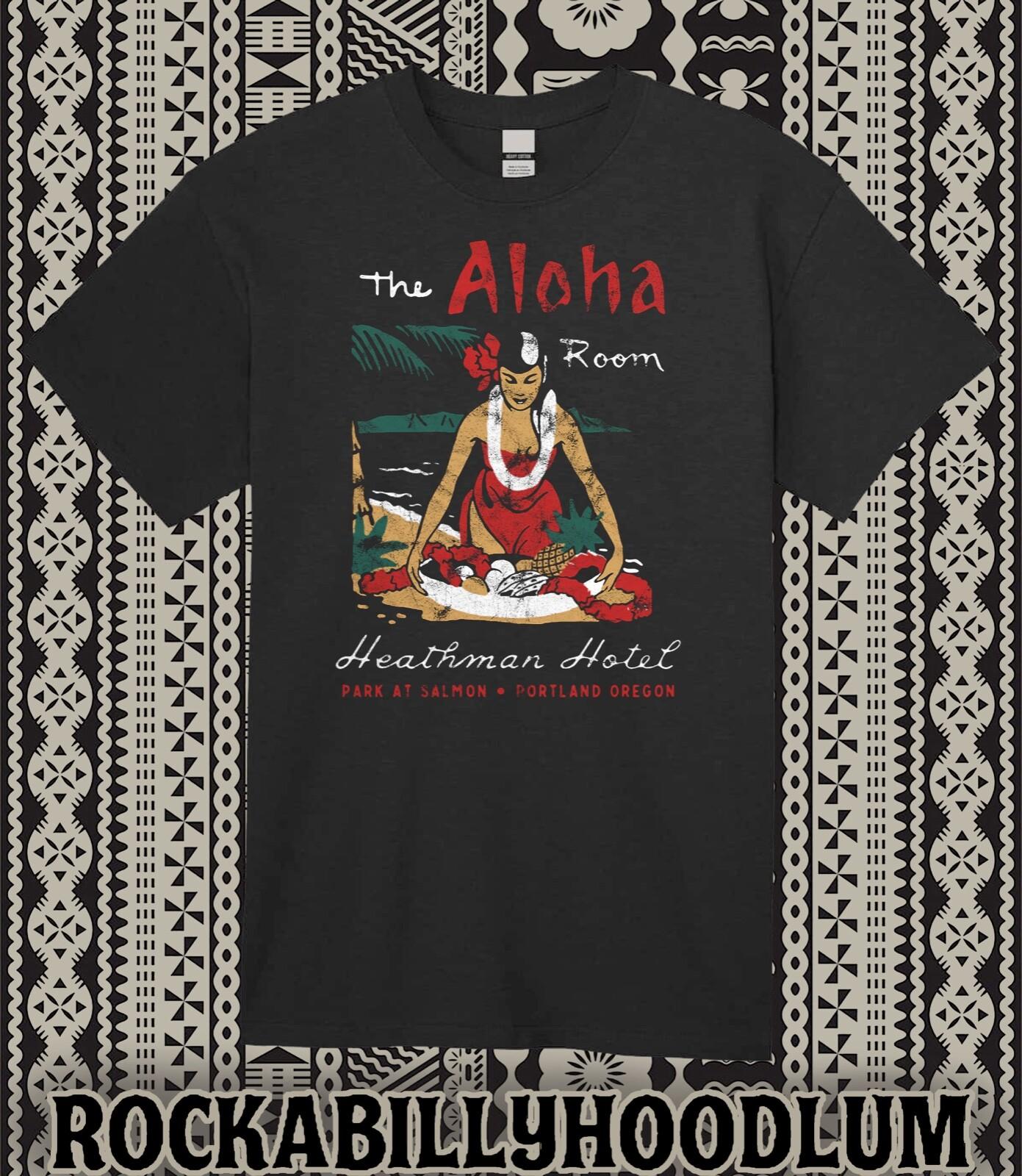 Retro Tiki Art Tee T Shirt Polynesian Mug Rum The Aloha Room Portland Oregon S