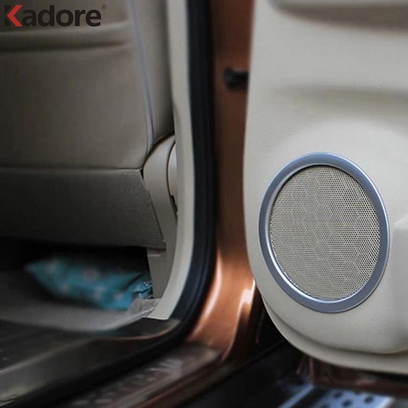 Car Inner Door Audio Speaker Cover Trim For Nissan X-Trail Rogue T32 2014 2015 2016 2017 2018  Matte Interior Accssories