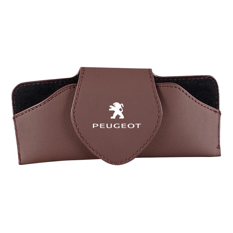 Car Interior Accessories Sun Visor Sunglasses Storage Box For Peugeot 307 607 308 207 206 407 508 408 301 406 208 107 205 106