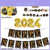 New Year Party Decoration Set With Latex Balloons Festive And Vibrant Elements For 2024 Celebration