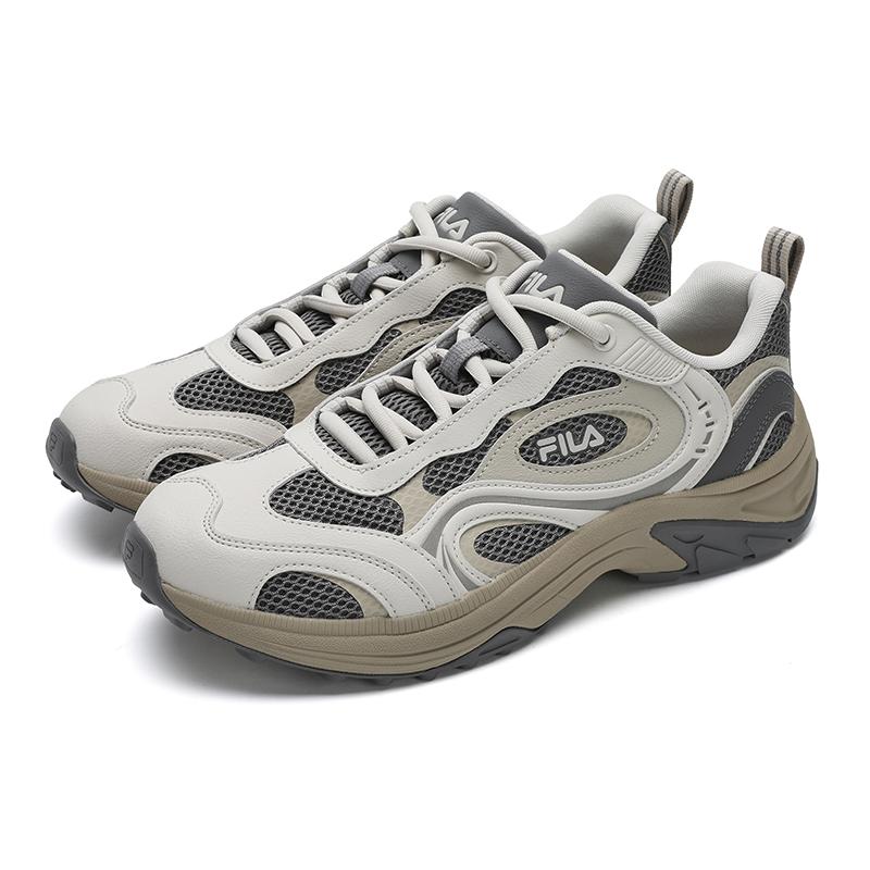 New FILA FLUXION Chuanliu Shoes Wear Resistant And Lightweight Low Top Casual Shoes Men's Gray F12M532115FMC