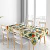 Vintage Floral Tablecloth Farmhouse Dining Table Cover Rustic Kitchen Decor Aesthetic Table Runner Botanical Pattern Waterproof