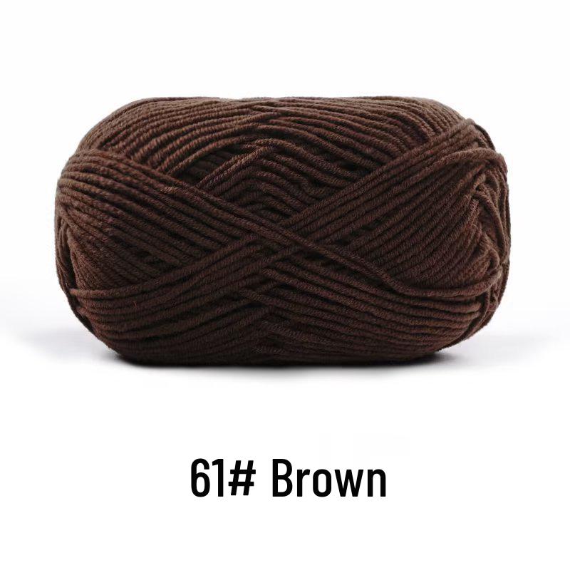 Suhe Meng Xiaoxiao 4-Ply Combed Cotton Milk Yarn for DIY Knitting: Blanket, Hat, Scarf Projects