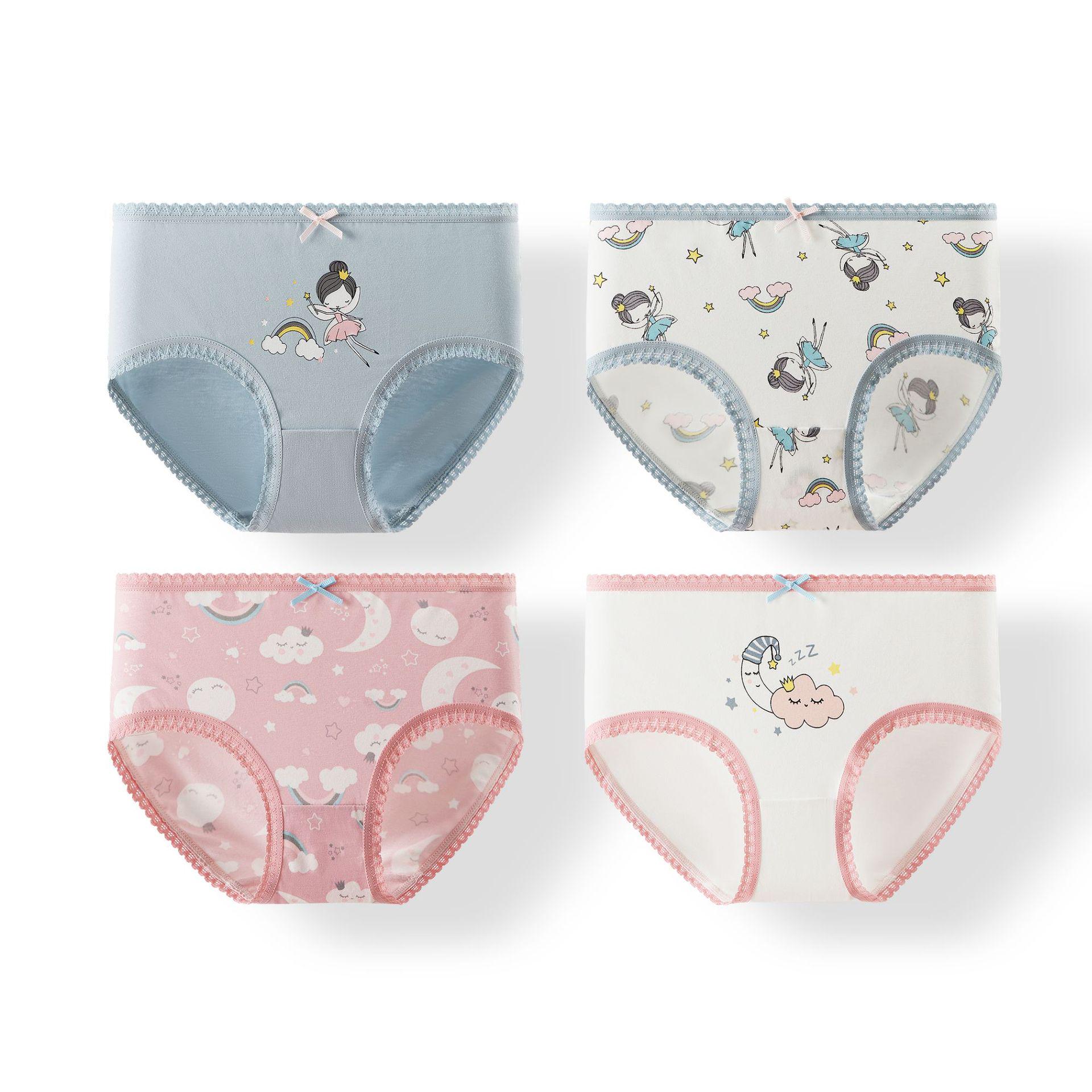 

Baby Girls Cute Cartoon Print Cotton Underpants - Breathable Bow Design for Infants and Toddlers 100cm (Recommended Weight 7.5-12.5 kg)