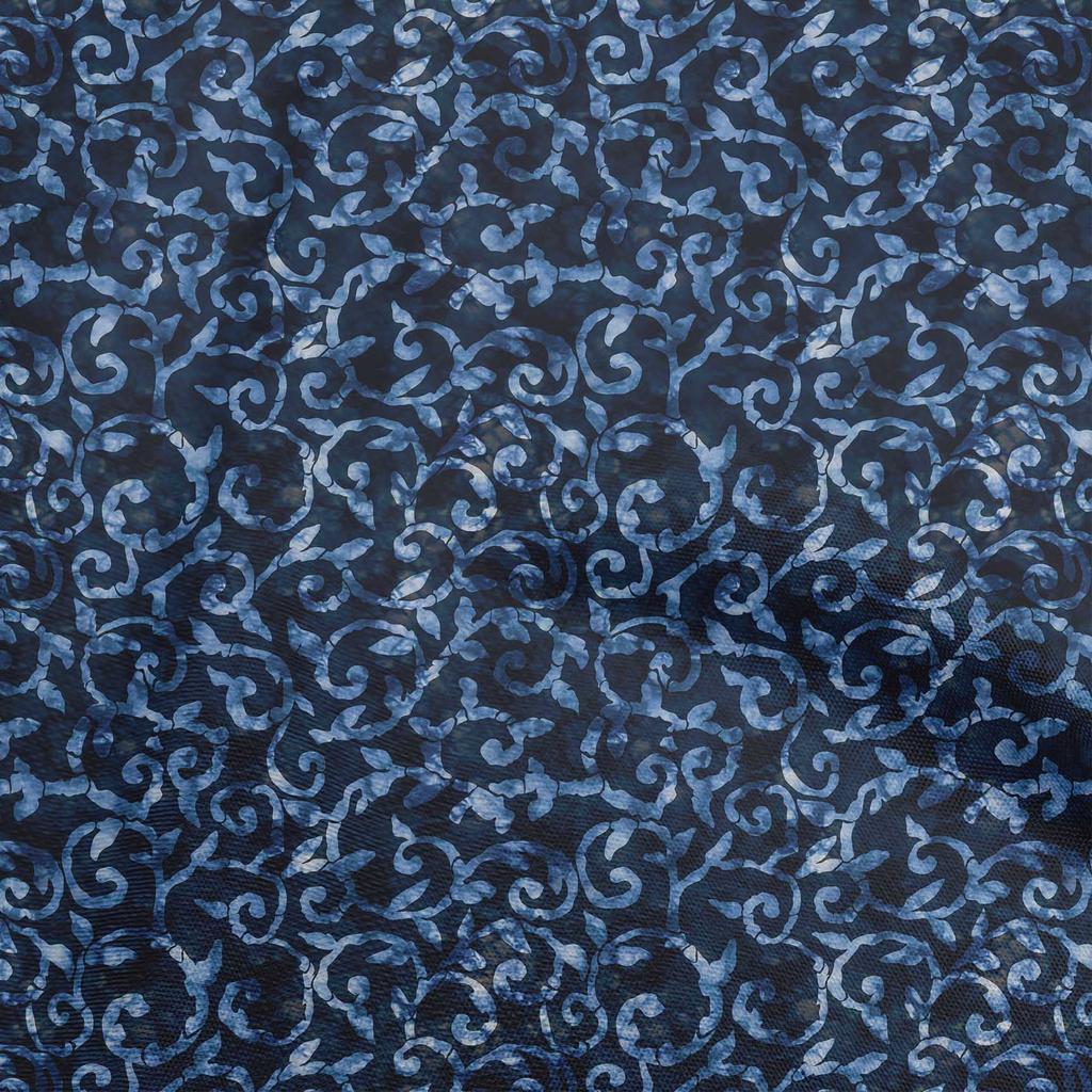 oneOone Cotton Flex Brown Fabric Abstract Leaves Fabric For Sewing Printed Craft Fabric By The Yard 40 Inch