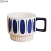Creative Stacking Cup Painted Pattern Porcelain Mugs Tableware Coffee Mug Dining Table Afternoon Tea Teacup Fruits Juice Cup