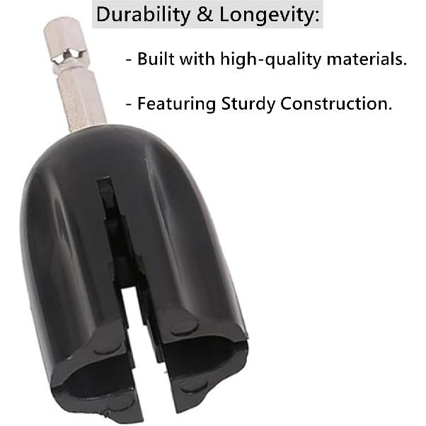 Guitar String Winder Head, Drill Bit Plug Peg Puller DIY Maintenance Tool for Folk Guitar, Electric Guitar, Bass, Classical Guitar, Ukulele