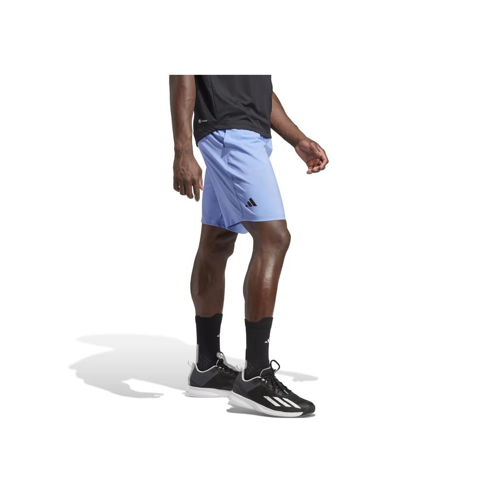 Adidas Striped Logo Print Elastic Waist Sports Shorts Men Shorts Blue HS3252