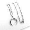 Stainless Steel Pendant Moon-shaped Collar Chain, Simple Moon Titanium Steel Chain, Moon Necklace