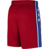 New Jordan x NBA Philadelphia 76ers Statement Edition Basketball Shorts Men's University Red DO9438-657