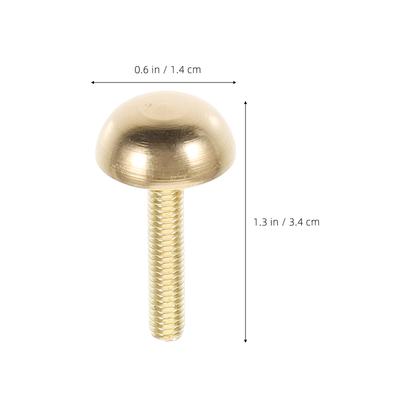 8Pcs Elegant Rustic Brass Screw Caps Decorative Screws for Mirrors Glass Crafts Advertising Boards Mounting Hardware Mirror