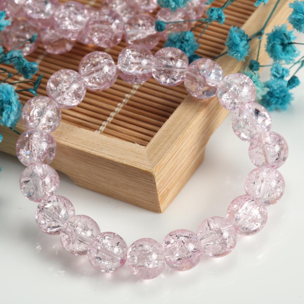 10mm Round Glass Beads Finished Bracelet Creative Design Bead Handmade Modern Mixed Style Trend Hand Jewelry for Women