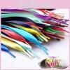 Elegant Candy-colored Polyester Ribbon Lacing For Sneakers Satin Flat Lace