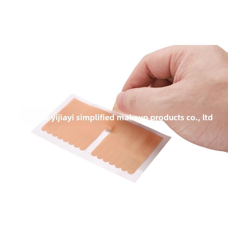 Non-Woven Eyelash Extension Tape Skin Color, 11x6cm, Easy Tear Adhesive Strips for Eyelid Lifting