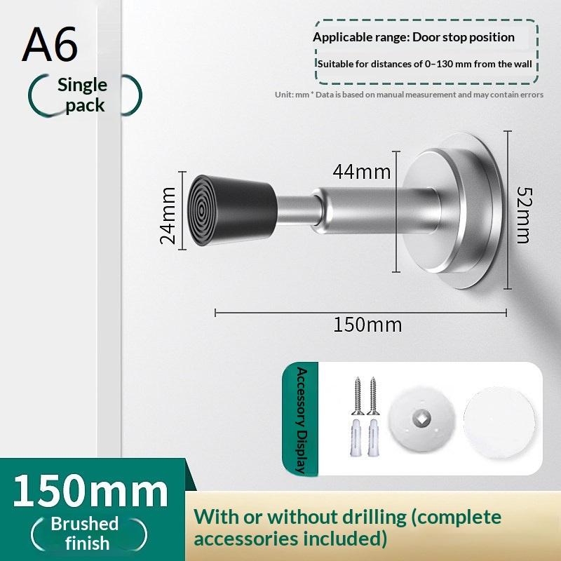 Hydraulic Buffer Door Stopper Wall Mounted Silent Non-Slip Door Bumper for Home Living Room Dining Room Doors