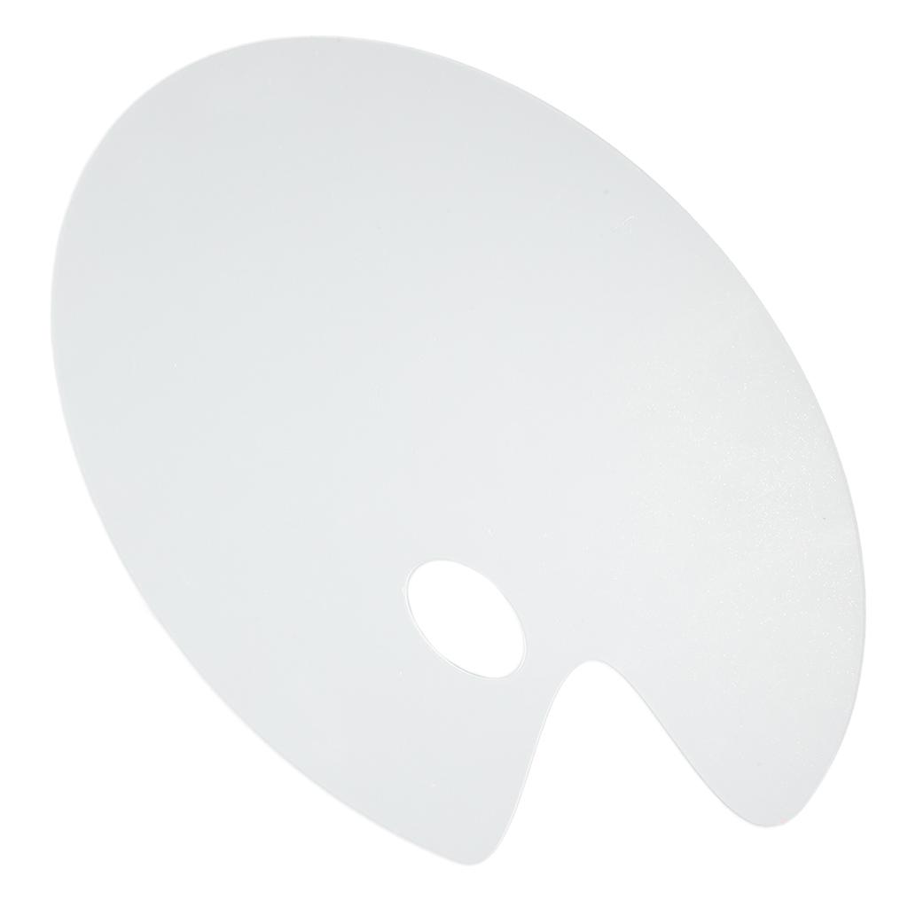 Clear Painting Palette Acrylic Stick Proof Oval Shaped Thick Transparent Paint Color Mixing Tray