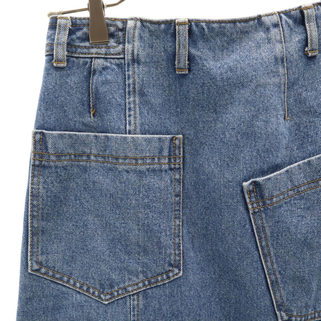 AULA Long length Ashime Denim skirt 1 Wash blue Women Used