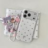 Minimalist Color Heart Chain Phone Case for iPhone 17, 16 Pro Max, 15, and 14 (Japanese Korean Design)