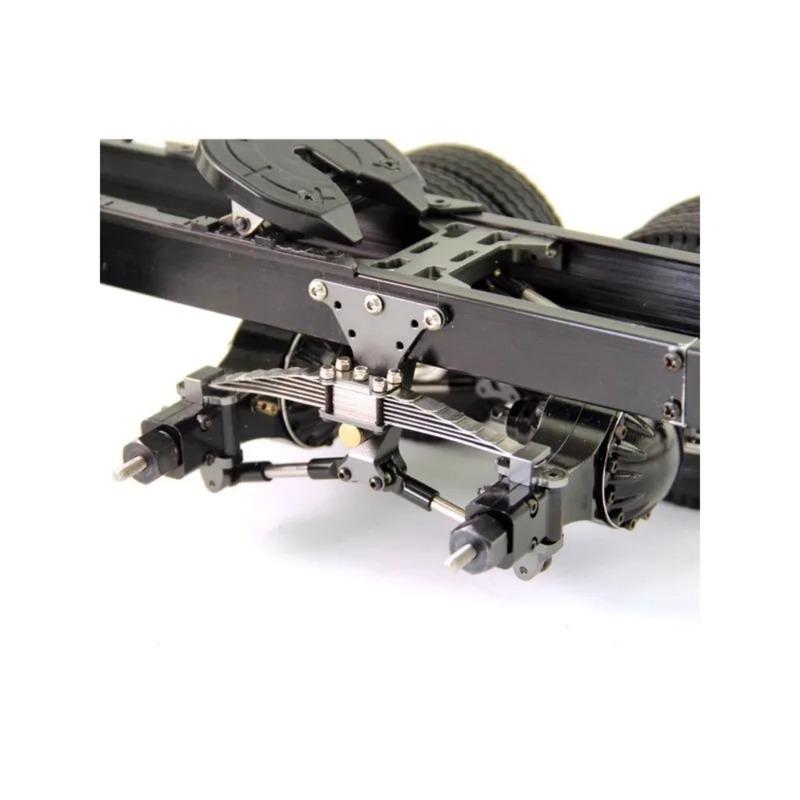 For 1/14 Tamiya RC Truck For volvo For scania Diy Parts Simulation Rear Double-bridge Suspension Assembly