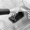 BBQ BBQ Brush Steel Wire Brush 18 Inch Three-layer Cleaning Brush Oven Cleaning Three-head Brush BBQ Tool Brush