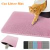 45x60cm Cat Litter Mat Large Size Waterproof Pet Toilet Cat Litter Trapping Mat Non Slip Double Layer Cat Litter Box Pad