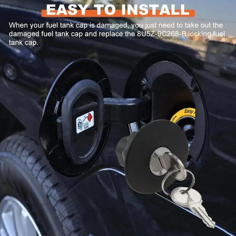 1 Set Car Fuel Tank Cap Lock for FORD F150 Fiesta Edge Expedition Explorer Focus Navigator MKT MKX MKZ 8U5Z-9C268-B