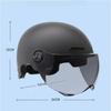 Casco di sicurezza per bicicletta da uomo e da donna per adulti e bambini, casco integrale da cartone animato per bicicletta elettrica e moto con occhiali