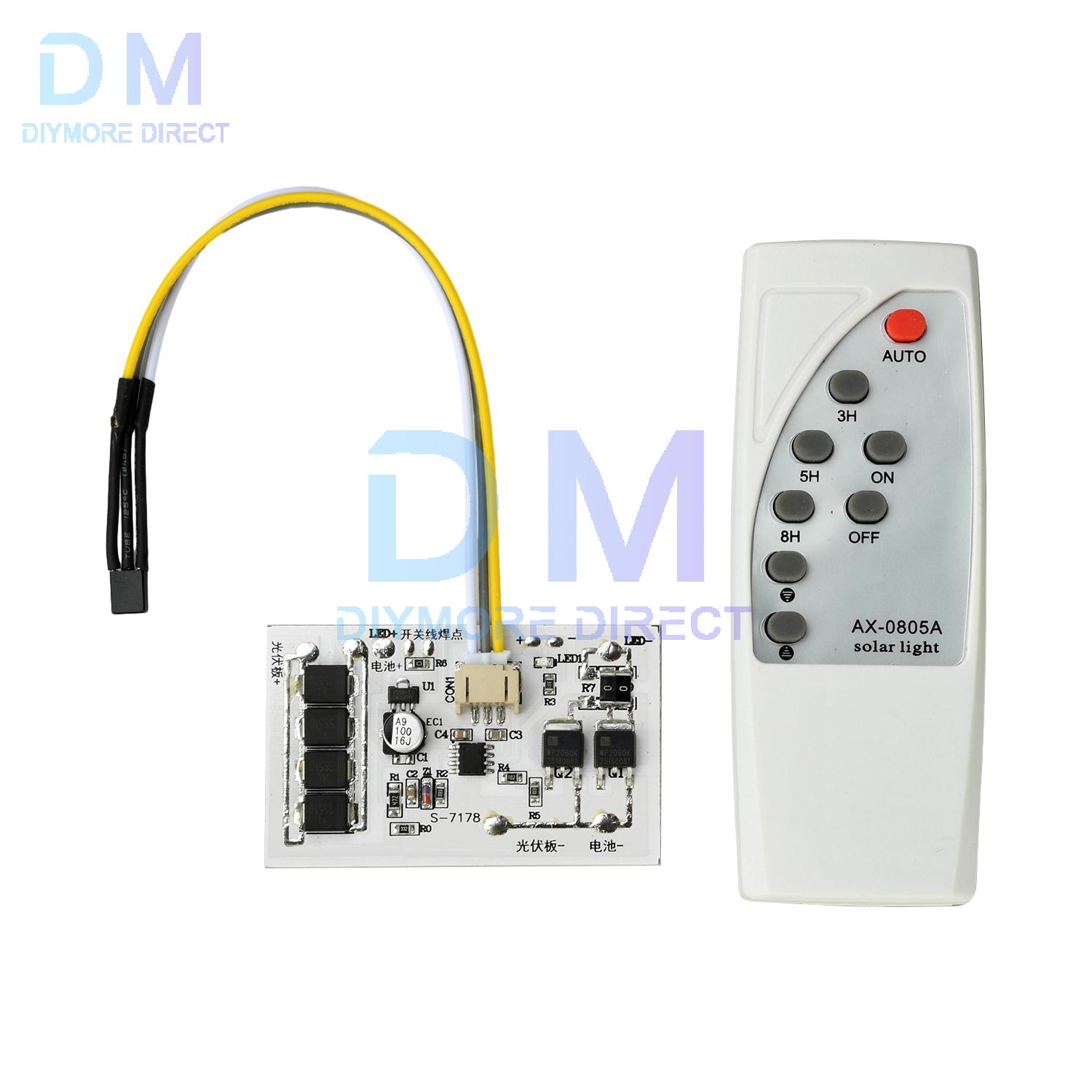 

High Power Solar Street Light Controller 3.2V/3.7V/6.4V/7.4V for Giant Street Lamp, Stepless Dimming, Stable LED Drive білий