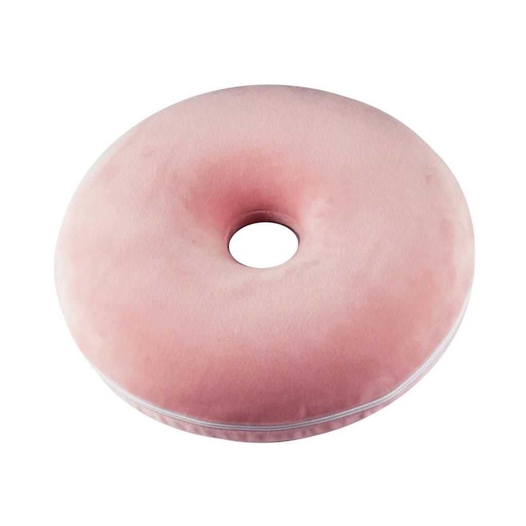 Donut Seat Cushion Hemorrhoid Coccyx Tailbone Support Pillow Pad Pink