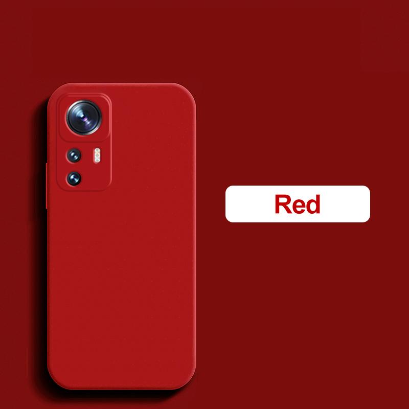 

Для Xiaomi 12T Pro Чехол квадратный жидкий силиконовый протектор объектива камеры мягкий чехол для Xiaomi Mi 12T 12 T Pro Mi12t Pro Чехлы для телефонов For Xiaomi 12T Pro красный