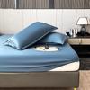 New Silk Bed Sheet Cool Feeling Bed Sheet Anti-Slip Ice Silk Three-Piece Mattress Protection Bedspread Dust Cover