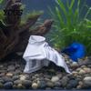 Multi-entrance Fish Cave Vintage Temple Aquarium Hideout, 3D Printed Tank Small Shelter Tunnel, Under Gravel Tunnel for Shrimp Corydoras Pleco Octopus
