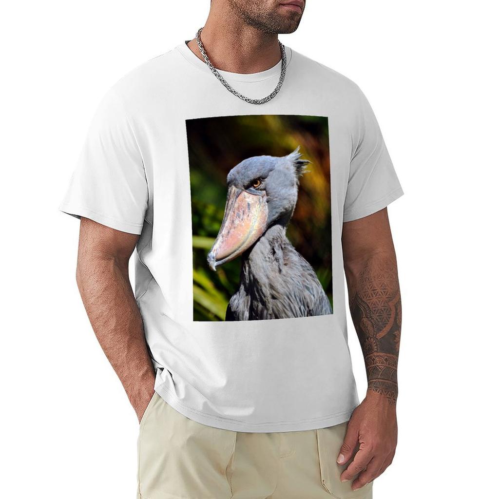 Shoebill TShirt graphic tee shirt valentines clothes Mens t shirts