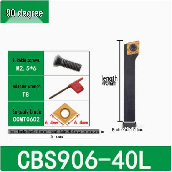 45°/90° Rough Boring Bar Holder with Replaceable Head & CBS/BSB Cutter