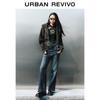 UR Women's Double-Zipper Hooded Knit Cardigan