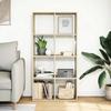 VidaXL Étagère séparatrice de pièce chêne sonoma 69,5x29x137,5 cm, étagère, étagère à livres, étagère de rangement, 858023