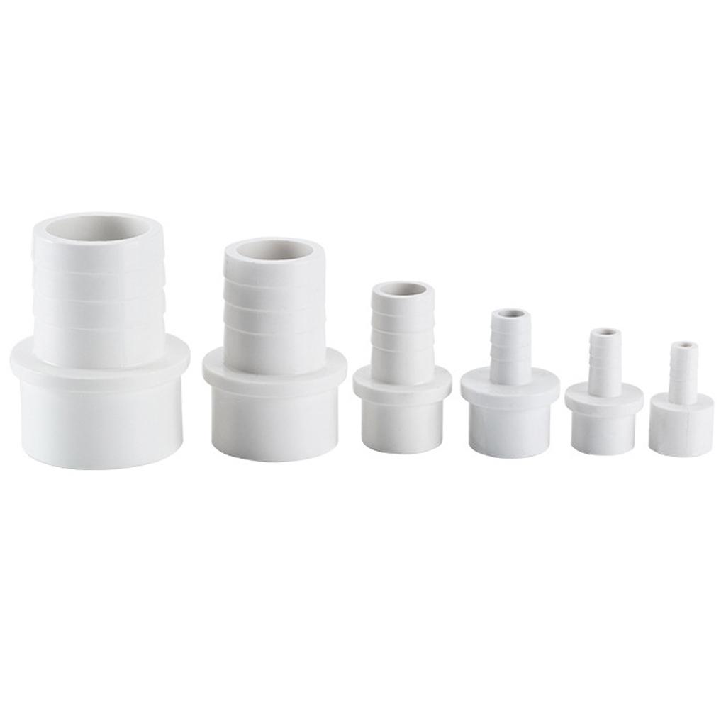 PVC 20/25mm Pagoda Reducing Connector 8/10/12/14/16/18/20mm Variable Diameter Straight Garden Irrigation Fish Tank Joint 10Pcs