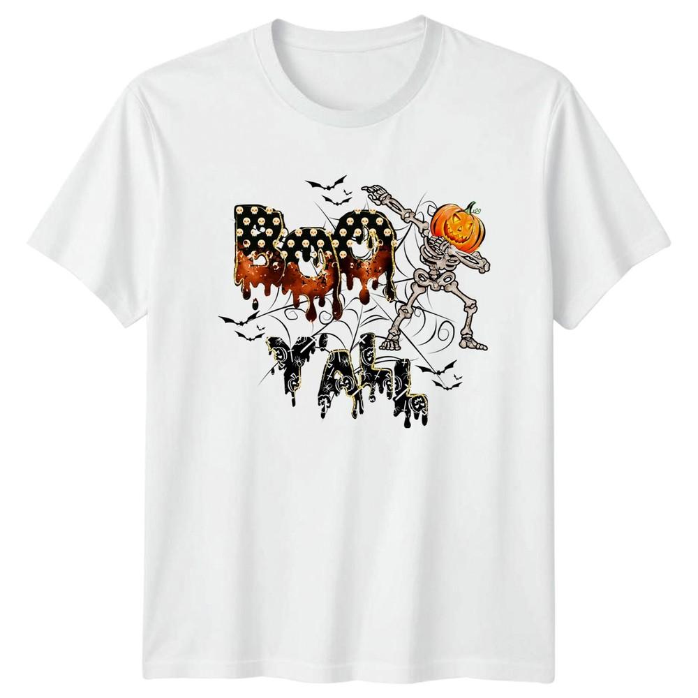 Boo Yall TShirt Dabbing Skeleton Halloween Halloween Gift For Him And Her S