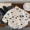 Children'S Shirts Spring New Korean Version Boys Cartoon Long-Sleeved Shirt Boys Foreign Autumn Top