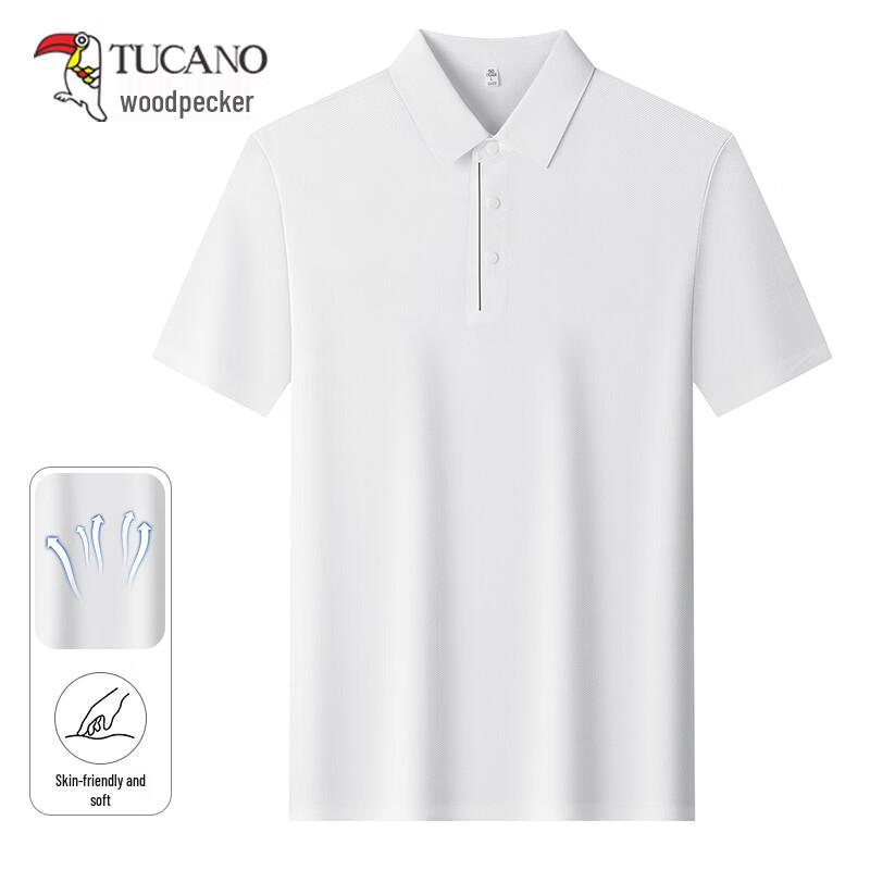 TUCANO Men's Ice Silk Short-Sleeve Polo Shirt