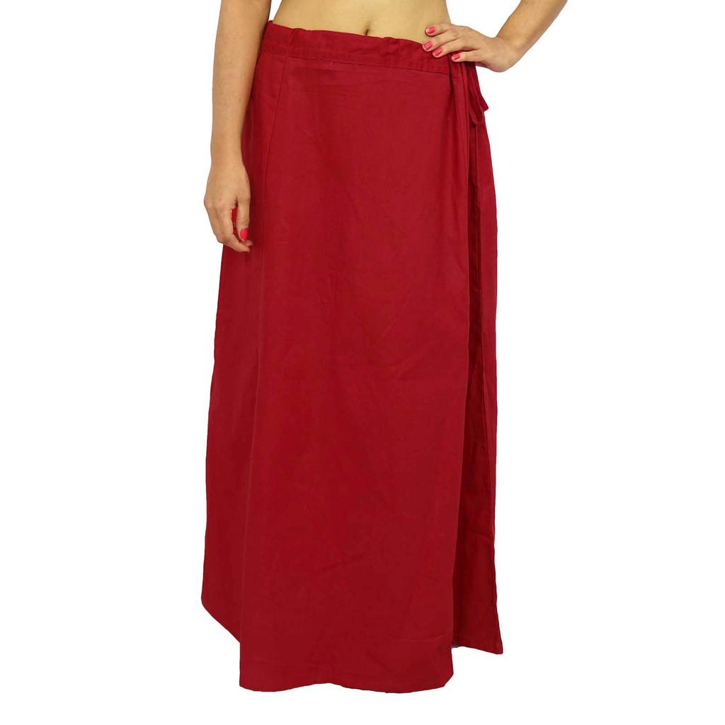 Saree Petticoat Underskirt Cotton Bollywood Indian Lining For Sari