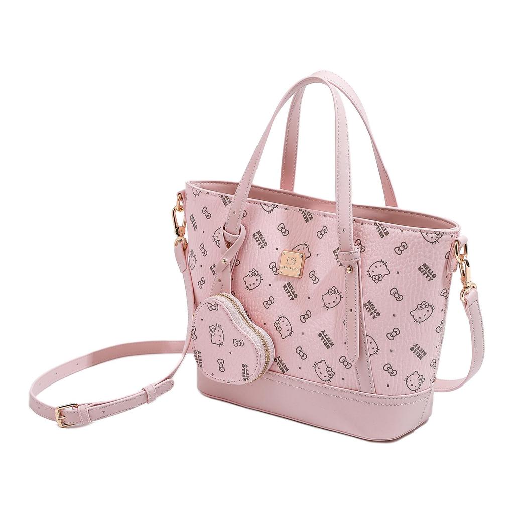 New Sanrio Hello Kitty PU Basket Bag Handbag Regular Women's Pink/Brown/Milk Tea SHHF41459