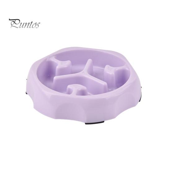 

Медленная кормушка для крупных пород, миска для собак, эффективное замедление еды, круглая форма, непроливающаяся посуда для корма для домашних животных, колонка для медленного кормления домашних животных фиолетовый