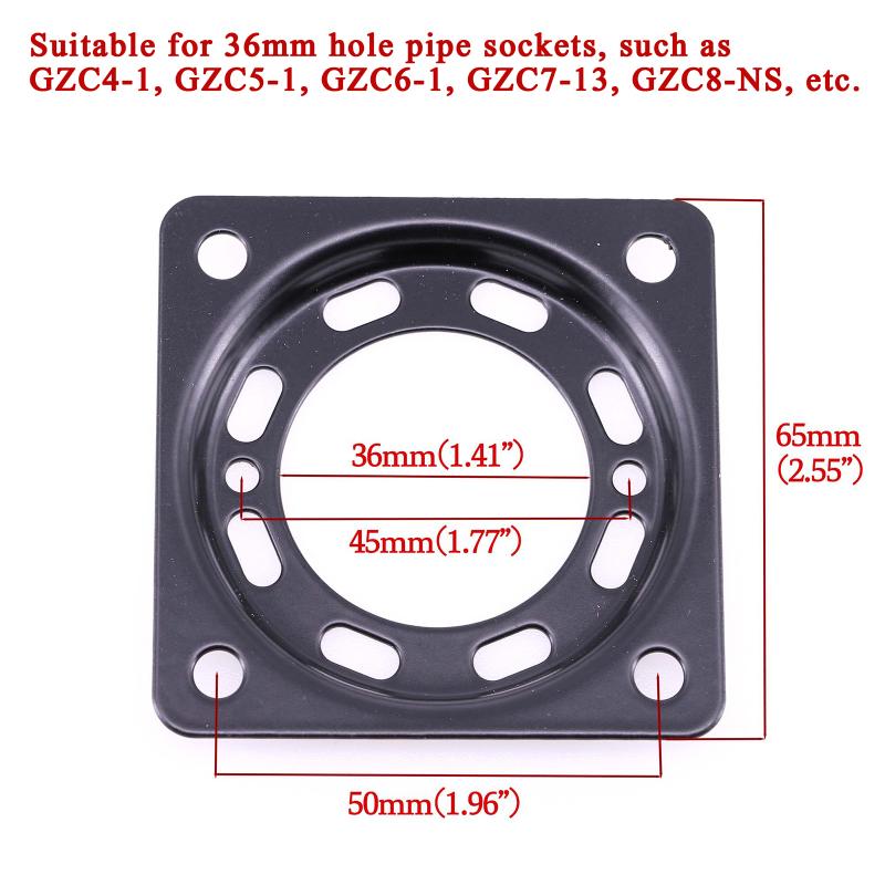 Metal Iron Plate Shock Proof Board Vacuum Tube Socket Mounting Plate For 2A3 300B Kt88 6Sn7 Gzc7-F Vintage Audio Amplifier